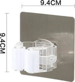 Bezem Houder - Zelfklevend - Zilverkleurig -Tuingereedschap Winkel 1095x1200 1