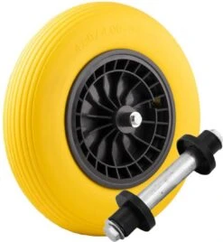 Merkloos Kruiwagenwiel Anti Lek - 4.80/4.00-8 - Massief PU Band - Lekvrij Wiel Met 130mm As - Kruiwagenband 4.80/400 Voor Kruiwagen -Tuingereedschap Winkel 1105x1200