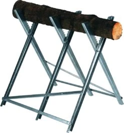 Einhell-kettingzaagstandaard (max. 150 Kg - Verzinkte Metalen Hoekprofielen - Extra Dwarsbalken - Tanden Voorkomen Verdraaiing Van Het Hout - 3 Werkhoogtes - Inklapbaar) -Tuingereedschap Winkel 1121x1200 3