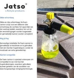 Jatso® Foam Cannon - Snow Foam - Foam Gun - Schuimlans - Foam Gun Auto - Foam Lance - Schuimsproeier - Snow Foam Cannon - Past Op Karcher K1 T/m K7 - Messing - Afneembaar Pistool 9 Jatso® Foam Cannon - Snow Foam - Foam Gun - Schuimlans - Foam Gun Auto - Foam Lance - Schuimsproeier - Snow Foam Cannon - Past Op Karcher K1 T/m K7 - Messing - Afneembaar Pistool -Tuingereedschap Winkel 1151x1200 2