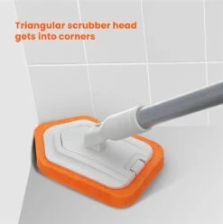 Merkloos Vloerschrobber - Bad Tegel Borstel Scrubber - Met 107cm Verstelbaar Lange - Voor Reiniging Badkamer Keuken Keramische Tegel - Oranje -Moederdag Cadeautje -Tuingereedschap Winkel 1197x1200 5