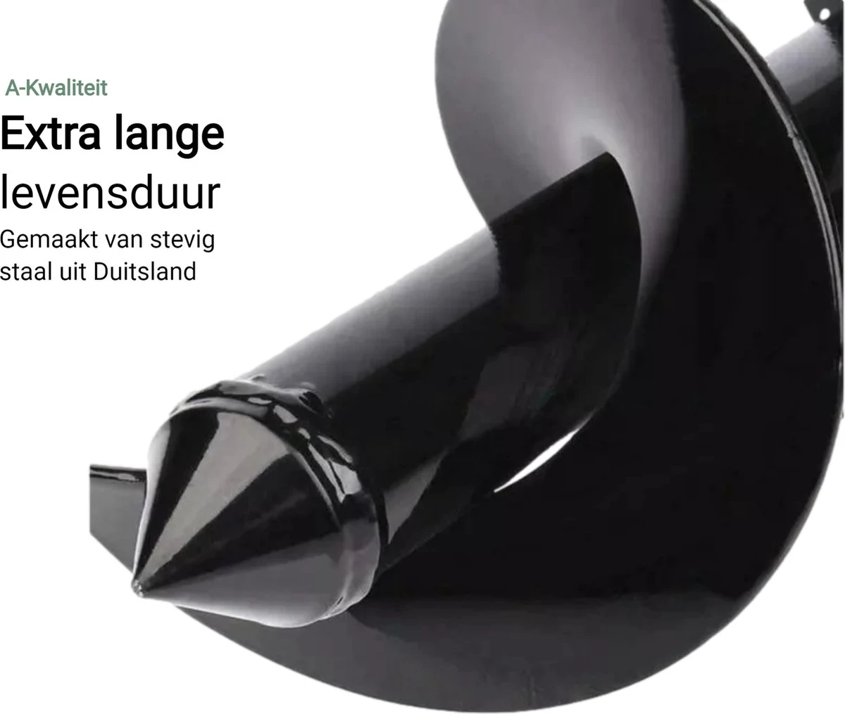 MaatWorkz - Grondboor - 25 CM - Boormachine - Bollenplanter - Moestuin - Palenboor - Boor - Tuin 5 MaatWorkz - Grondboor - 25 CM - Boormachine - Bollenplanter - Moestuin - Palenboor - Boor - Tuin - Afbeelding 3