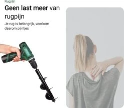 MaatWorkz - Grondboor - 25 CM - Boormachine - Bollenplanter - Moestuin - Palenboor - Boor - Tuin 14 MaatWorkz - Grondboor - 25 CM - Boormachine - Bollenplanter - Moestuin - Palenboor - Boor - Tuin -Tuingereedschap Winkel 1200x1045 1