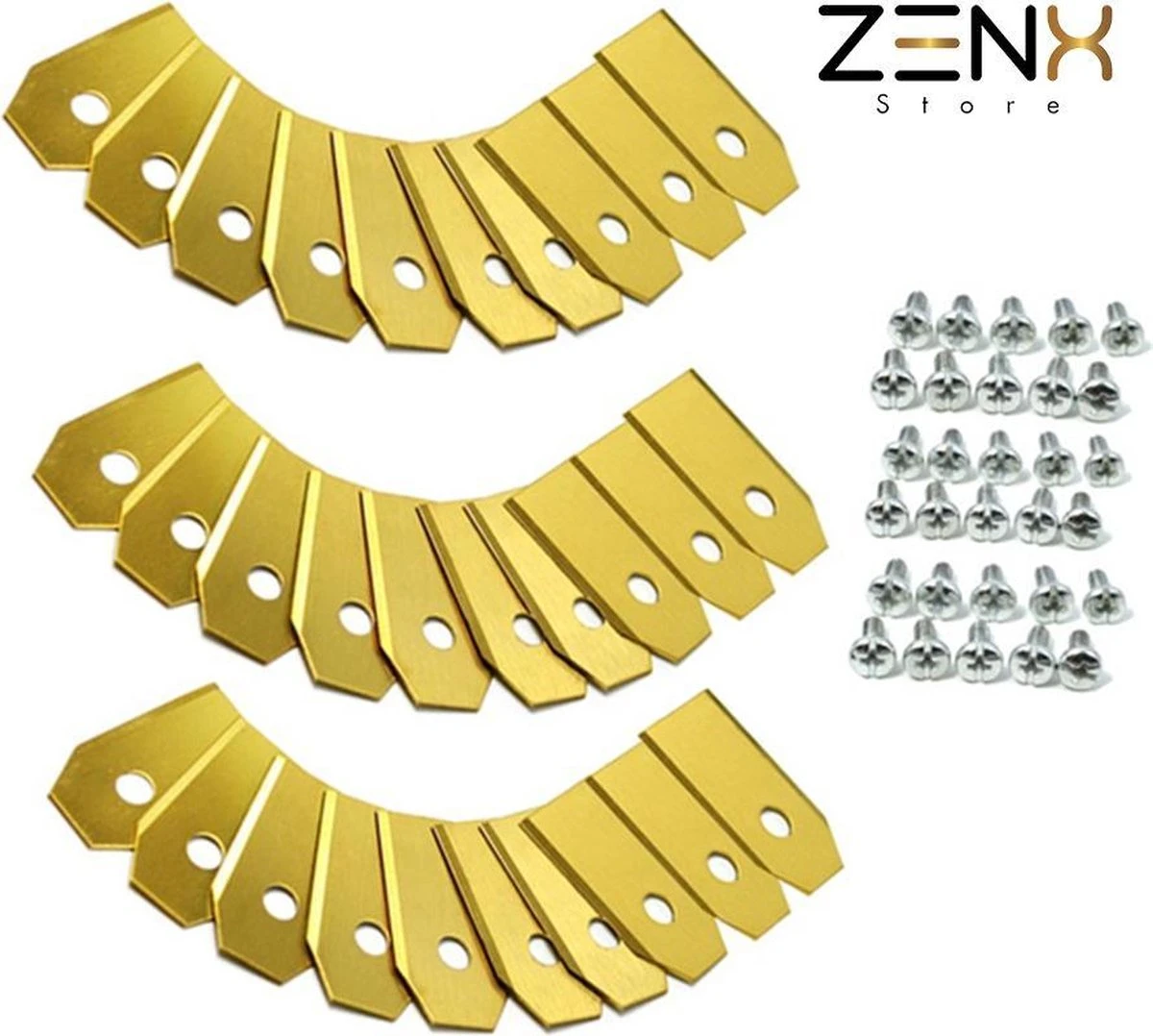 Titanium Robot Grasmaaier Mesjes Voor Husqvarna Automower, Gardena Robotmaaiers 3 Titanium Robot Grasmaaier Mesjes Voor Husqvarna Automower, Gardena Robotmaaiers