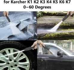 Merkloos 140 Bar Hogedrukspuitlans - Hogedrukreiniger Kärcher-opzetstuk - Verstelbare Sproeikop Voor Karcher Hogedrukreiniger - Accessoire Voor Karcher K1 K2 K3 K4 K5 K6 K7 -Tuingereedschap Winkel 1200x1140 3
