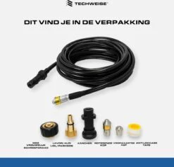 Techweise - Rioolslang Voor O.a. Kärcher - 15M - Met Roterende En Voorwaartse Kop -Tuingereedschap Winkel 1200x1145 2