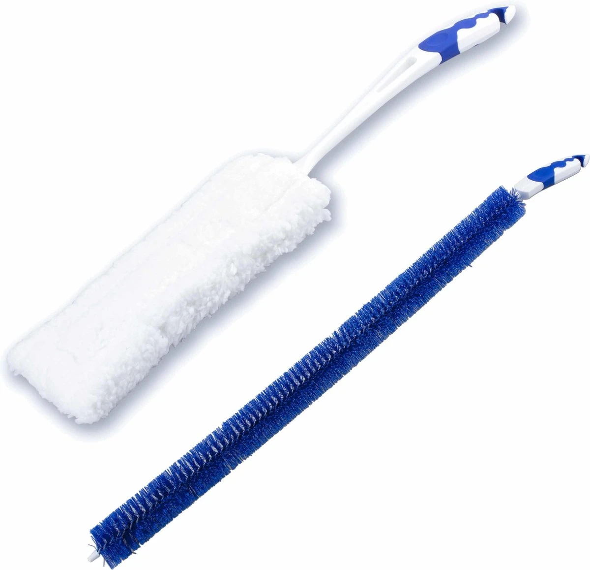 2- Delige Verwarming Schoonmaakset Blauw/wit - Microvezel Borstel - Radiator Borstel 60 Cm 3 2- Delige Verwarming Schoonmaakset Blauw/wit - Microvezel Borstel - Radiator Borstel 60 Cm