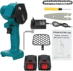 Merkloos Mini Accu Kettingzaag - 4 Inch Elektrische Boomzaag - Handkettingzaag - Met 2 Accu En 1 Oplader - Voor Tuinboom Ranch Bomen Snijden Hout- Blauw 22 Merkloos Mini Accu Kettingzaag - 4 Inch Elektrische Boomzaag - Handkettingzaag - Met 2 Accu En 1 Oplader - Voor Tuinboom Ranch Bomen Snijden Hout- Blauw -Tuingereedschap Winkel 1200x1170 5