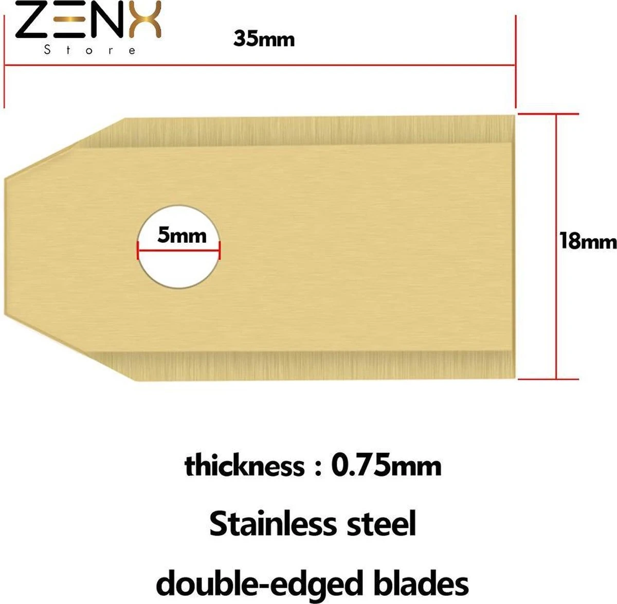 Titanium Robot Grasmaaier Mesjes Voor Husqvarna Automower, Gardena Robotmaaiers 4 Titanium Robot Grasmaaier Mesjes Voor Husqvarna Automower, Gardena Robotmaaiers - Afbeelding 2