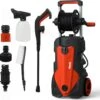 Merkloos Home Hogedrukreiniger - 2100W - 165 Bar - Met Verstelbare Nozzles Slanghaspel 5m Netsnoer 10m Slang - Voor Reiniging Huis Auto Tuin -Tuingereedschap Winkel 1200x1196 6