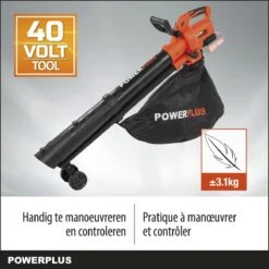 Powerplus Dual Power POWDPG75270 Bladblazer - Bladzuiger En -versnipperaar - Brushless - Blazen - Zuigen - Versnipperen - Excl. Accu En Lader - Incl. Opvangzak 45L -Tuingereedschap Winkel 1200x1200 101