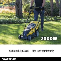Powerplus POWXG6281 Elektrische Grasmaaier - Grasmachine Voor Middelgrote En Grote Tuin - 2000W - Maaibreedte 420mm - Verstelbare Maaihoogte - Mulching Functie - Incl. 40L Opvangbak -Tuingereedschap Winkel 1200x1200 223