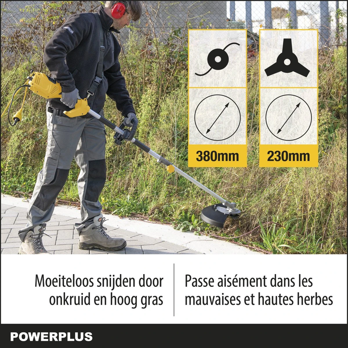 Powerplus POWXG30405 Bosmaaier 2-in-1 - 1000 W - Bosmaaier & Grastrimmer 4 Powerplus POWXG30405 Bosmaaier 2-in-1 - 1000 W - Bosmaaier & Grastrimmer - Afbeelding 2