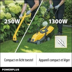 Powerplus POWXG6212T Elektrische Grasmaaier - Grasmachine Voor Kleine En Middelgrote Tuin - 1300W - Maaibreedte 320mm - Verstelbare Maaihoogte - 30L Opvangbak - Incl. Grastrimmer 250W 15 Powerplus POWXG6212T Elektrische Grasmaaier - Grasmachine Voor Kleine En Middelgrote Tuin - 1300W - Maaibreedte 320mm - Verstelbare Maaihoogte - 30L Opvangbak - Incl. Grastrimmer 250W -Tuingereedschap Winkel 1200x1200 282