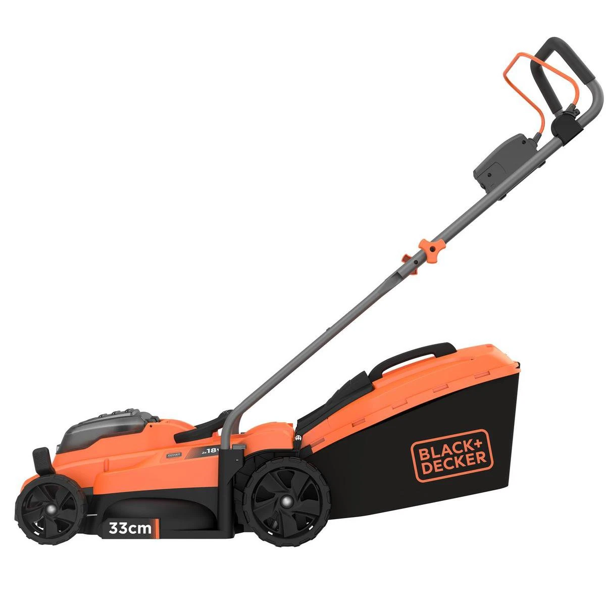 Black & Decker BLACK+DECKER BCMW3318L2-QW Grasmaaier - 18V - 33cm - Incl. 2 Accu's En Lader 3 Black & Decker BLACK+DECKER BCMW3318L2-QW Grasmaaier - 18V - 33cm - Incl. 2 Accu's En Lader