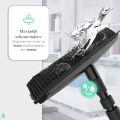 CLEANLY® Rubberen Bezem Met Vloerwisser - Kappersbezem - Zachte Bezem Binnen & Buiten - Vloertrekker Met Steel - 68-150 Cm 16 CLEANLY® Rubberen Bezem Met Vloerwisser - Kappersbezem - Zachte Bezem Binnen & Buiten - Vloertrekker Met Steel - 68-150 Cm -Tuingereedschap Winkel 1200x1200 409