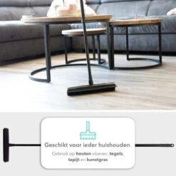 CLEANLY® Rubberen Bezem Met Vloerwisser - Kappersbezem - Zachte Bezem Binnen & Buiten - Vloertrekker Met Steel - 68-150 Cm 18 CLEANLY® Rubberen Bezem Met Vloerwisser - Kappersbezem - Zachte Bezem Binnen & Buiten - Vloertrekker Met Steel - 68-150 Cm -Tuingereedschap Winkel 1200x1200 411