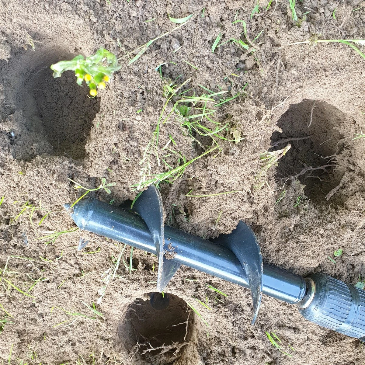 Grondboor Voor Boormachine - 8x25 Cm - Zwart 7 Grondboor Voor Boormachine - 8x25 Cm - Zwart - Afbeelding 5