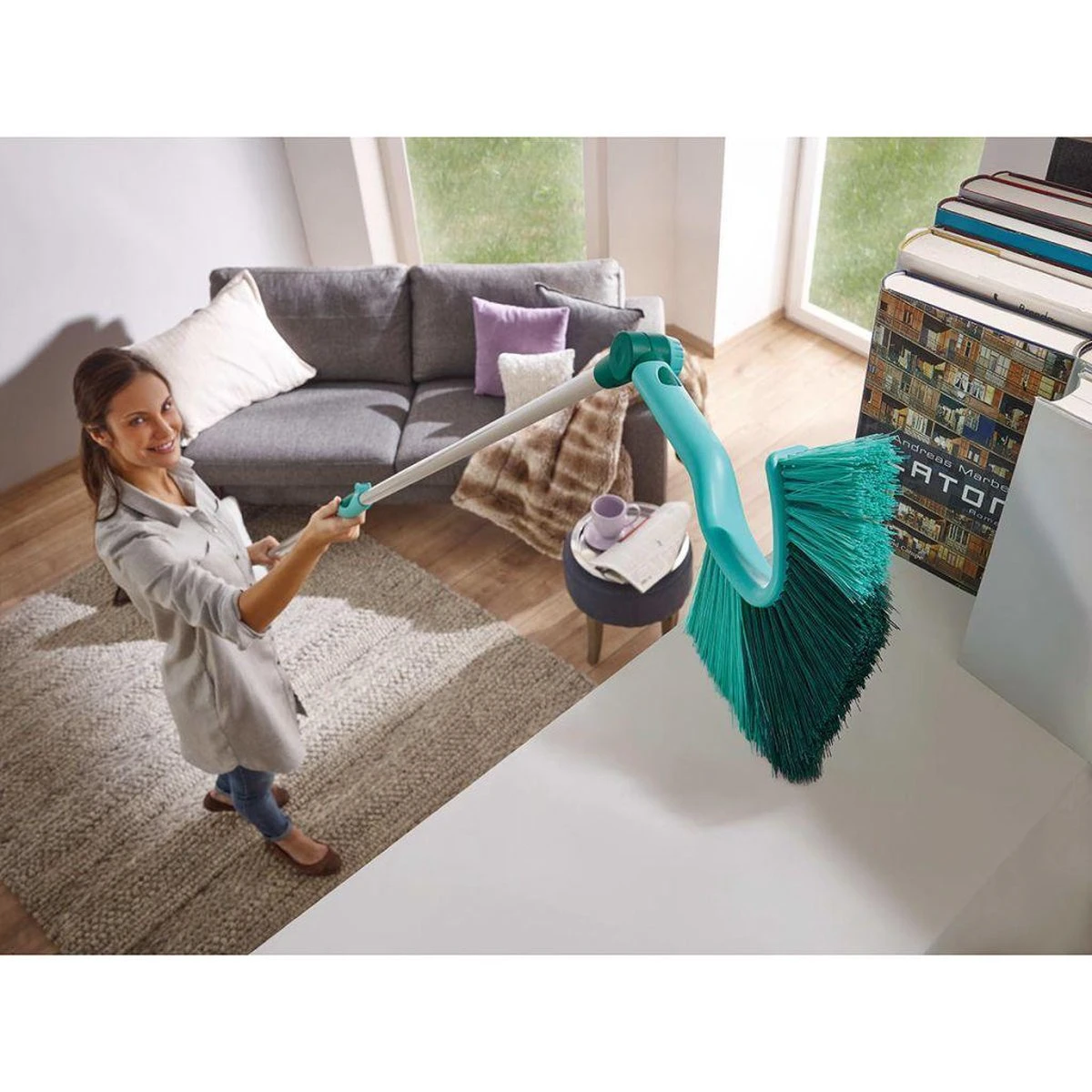 Leifheit Stofbezem Dusty Met Telescoopsteel 9 Leifheit Stofbezem Dusty Met Telescoopsteel - Afbeelding 7