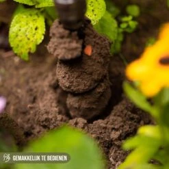 Merkloos Grondboor Voor Planten - 25 CM - Palenboor - Moestuin - Bollenplanter - Zwart -Tuingereedschap Winkel 1200x1200 458