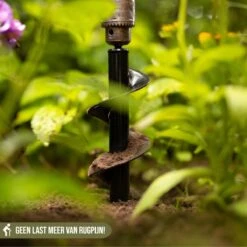 Merkloos Grondboor Voor Planten - 25 CM - Palenboor - Moestuin - Bollenplanter - Zwart -Tuingereedschap Winkel 1200x1200 460