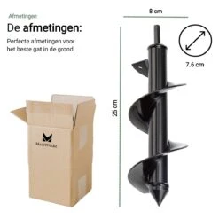 MaatWorkz - Grondboor - 25 CM - Boormachine - Bollenplanter - Moestuin - Palenboor - Boor - Tuin 19 MaatWorkz - Grondboor - 25 CM - Boormachine - Bollenplanter - Moestuin - Palenboor - Boor - Tuin -Tuingereedschap Winkel 1200x1200 495