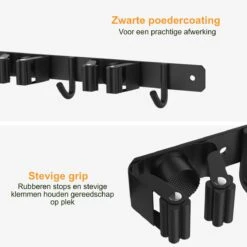 Volcan Bezemhouder - Bezem Ophangsysteem Tuingereedschap - Gereedschapshouder - Zelfklevend - 3M Tape - 3 Houders 4 Haken - RVS Zwart 11 Volcan Bezemhouder - Bezem Ophangsysteem Tuingereedschap - Gereedschapshouder - Zelfklevend - 3M Tape - 3 Houders 4 Haken - RVS Zwart -Tuingereedschap Winkel 1200x1200 506