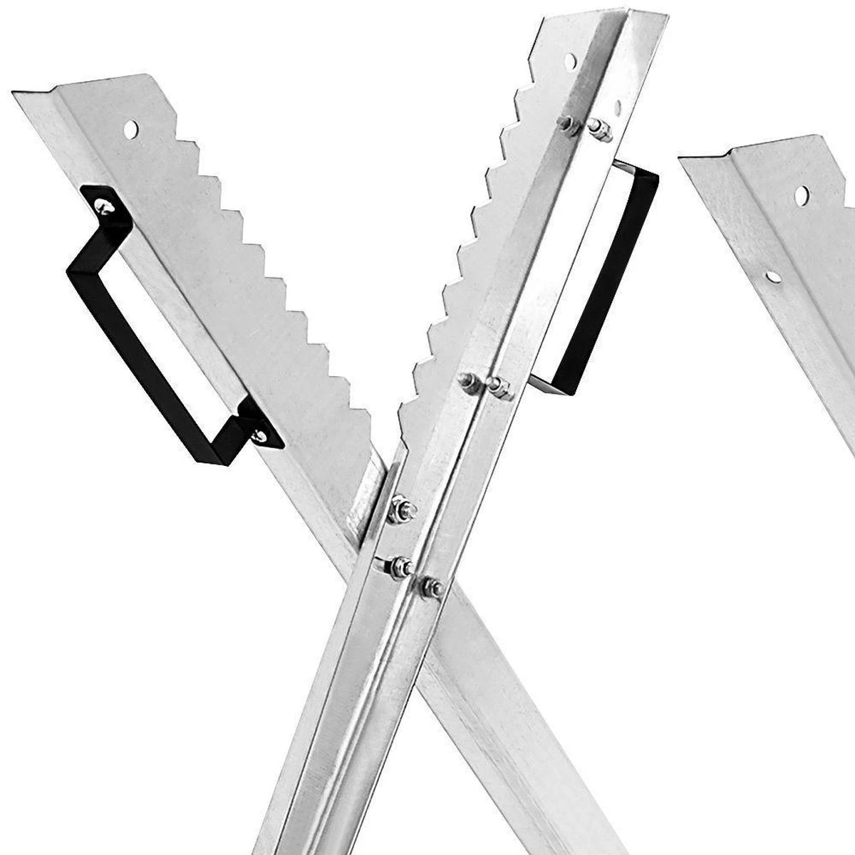 Merkloos Monzana Zaagbok - Metaal Opvouwbaar 83x81x88cm - Zilver 5 Merkloos Monzana Zaagbok - Metaal Opvouwbaar 83x81x88cm - Zilver - Afbeelding 3