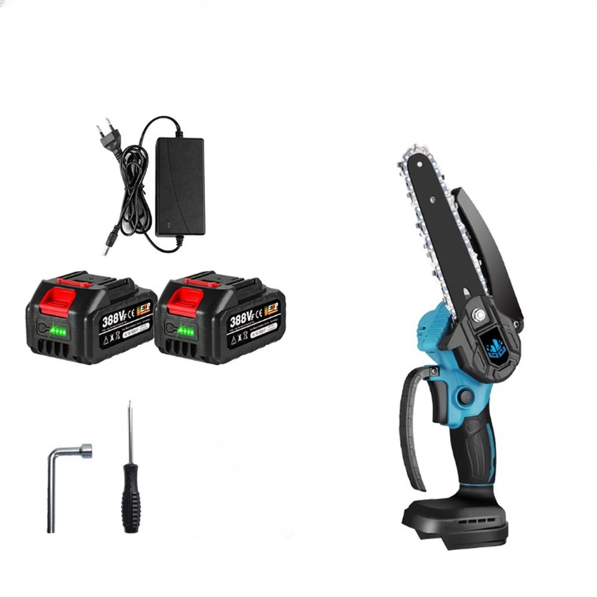 Mini Kettingzaag - Kettingzaag Accu - Mini Kettingzaag Met Accu - Snoeizaag 5 Mini Kettingzaag - Kettingzaag Accu - Mini Kettingzaag Met Accu - Snoeizaag - Afbeelding 3