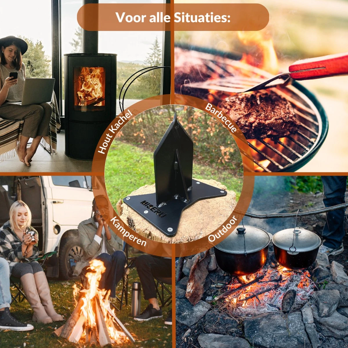 Miseru Houtklover – Geen Bijl Nodig – No Axe - Houtsplijter – Houtkliever – HANDMADE In Holland - Houtklover Voor Aanmaakhout – Metaal 8 Miseru Houtklover – Geen Bijl Nodig – No Axe - Houtsplijter – Houtkliever – HANDMADE In Holland - Houtklover Voor Aanmaakhout – Metaal - Afbeelding 6