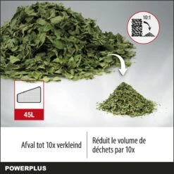 Powerplus POWEG9013 Elektrische Bladblazer - Bladzuiger En -versnipperaar - 3300W - Blazen - Zuigen - Versnipperen - Incl. 40L Opvangzak 13 Powerplus POWEG9013 Elektrische Bladblazer - Bladzuiger En -versnipperaar - 3300W - Blazen - Zuigen - Versnipperen - Incl. 40L Opvangzak -Tuingereedschap Winkel 1200x1200 79