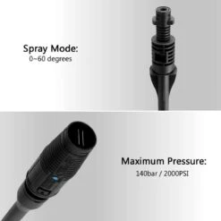 Merkloos 140 Bar Hogedrukspuitlans - Hogedrukreiniger Kärcher-opzetstuk - Verstelbare Sproeikop Voor Karcher Hogedrukreiniger - Accessoire Voor Karcher K1 K2 K3 K4 K5 K6 K7 -Tuingereedschap Winkel 1200x1200 792