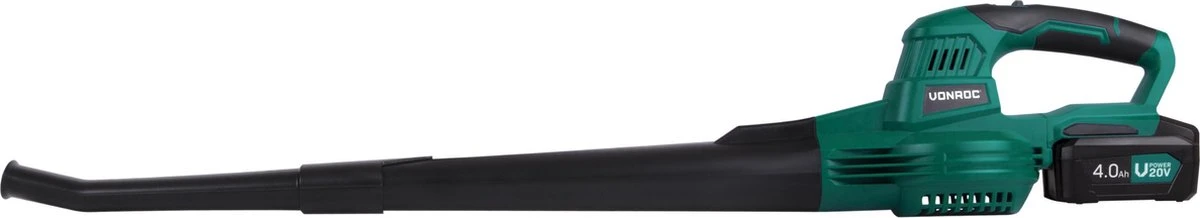 VONROC Accu Bladblazer – VPower 20V – 2 Standen – Max. Blaassnelheid 190km/u – Incl. 4.0Ah Accu En Sneloplader 6 VONROC Accu Bladblazer – VPower 20V – 2 Standen – Max. Blaassnelheid 190km/u – Incl. 4.0Ah Accu En Sneloplader - Afbeelding 5