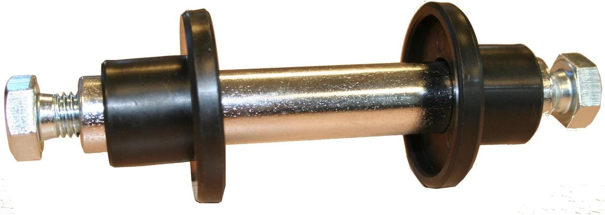 Benson As Voor Kruiwagenwiel 128 Mm X Ø 20 Mm - Inclusief Stofkappen 3 Benson As Voor Kruiwagenwiel 128 Mm X Ø 20 Mm - Inclusief Stofkappen