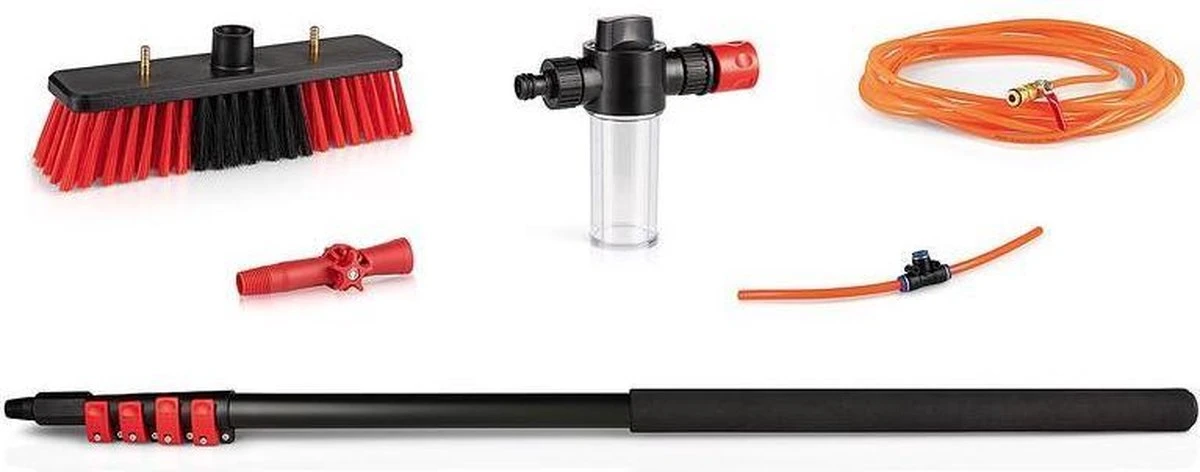 HIGHWALL Telescoopsteel Met Borstel - Glazenwassersset - Tot 4,6m Uitschuifbaar - Met Zeepdispenser 8 HIGHWALL Telescoopsteel Met Borstel - Glazenwassersset - Tot 4,6m Uitschuifbaar - Met Zeepdispenser - Afbeelding 6