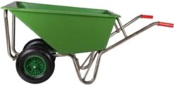 Kruiwagen Met Dubbel Luchtwiel Stal Eco Groen 160 Liter -Tuingereedschap Winkel 1200x586