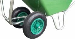 Kruiwagen Met Dubbel Luchtwiel Stal Eco Groen 160 Liter -Tuingereedschap Winkel 1200x634