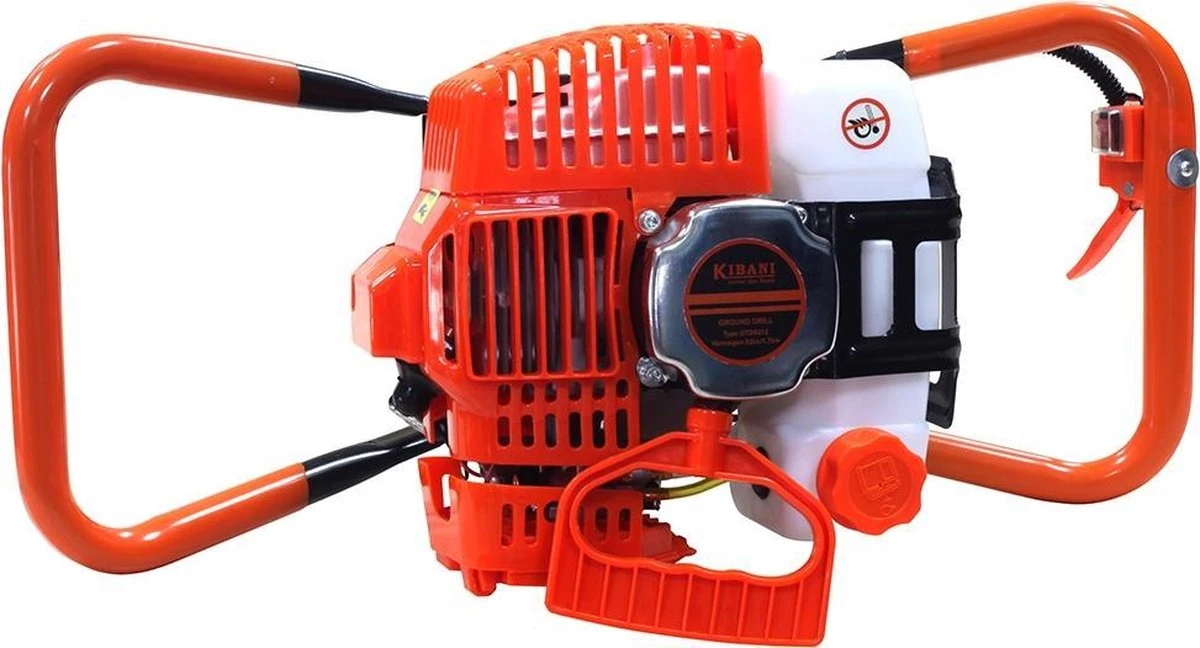 Kibani Grondboor 52cc Benzine - Excl. Losse Grondboren - Palenboor - Grondboor Machine 4 Kibani Grondboor 52cc Benzine - Excl. Losse Grondboren - Palenboor - Grondboor Machine - Afbeelding 2