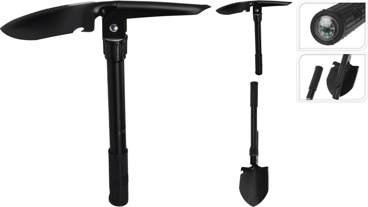 Kleine Klapschep/vouwschep Met Houweel En Hoes 41 X 13 Cm - Outdoor/survival Accessoires 5 Kleine Klapschep/vouwschep Met Houweel En Hoes 41 X 13 Cm - Outdoor/survival Accessoires - Afbeelding 3