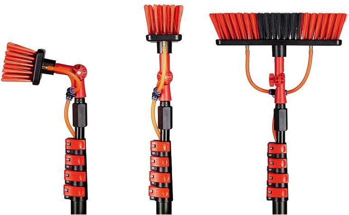HIGHWALL Telescoopsteel Met Borstel - Glazenwassersset - Tot 4,6m Uitschuifbaar - Met Zeepdispenser 9 HIGHWALL Telescoopsteel Met Borstel - Glazenwassersset - Tot 4,6m Uitschuifbaar - Met Zeepdispenser - Afbeelding 7