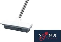 Synx Tools Luiwagen Borstel 2-in-1 Trekker - Badkamer Borstel Vloertrekker Met Steel Schrobborstel - Harde Borstelharen - Vloerwisser Badkamer - Met Telescopische Steel -Tuingereedschap Winkel 1200x841 1