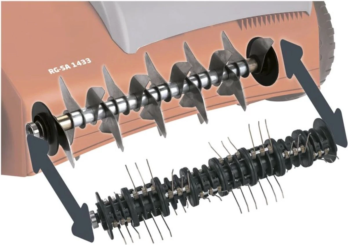 Einhell Verticuteerder En Beluchter RG-SA 1433 (1400 W - 33 Cm Werkbreedte - 3-voudige Hoogteverstelling - 28 L - Aanbevolen Voor Oppervlaktes Tot 400 M²) 20 Einhell Verticuteerder En Beluchter RG-SA 1433 (1400 W - 33 Cm Werkbreedte - 3-voudige Hoogteverstelling - 28 L - Aanbevolen Voor Oppervlaktes Tot 400 M²) - Afbeelding 18