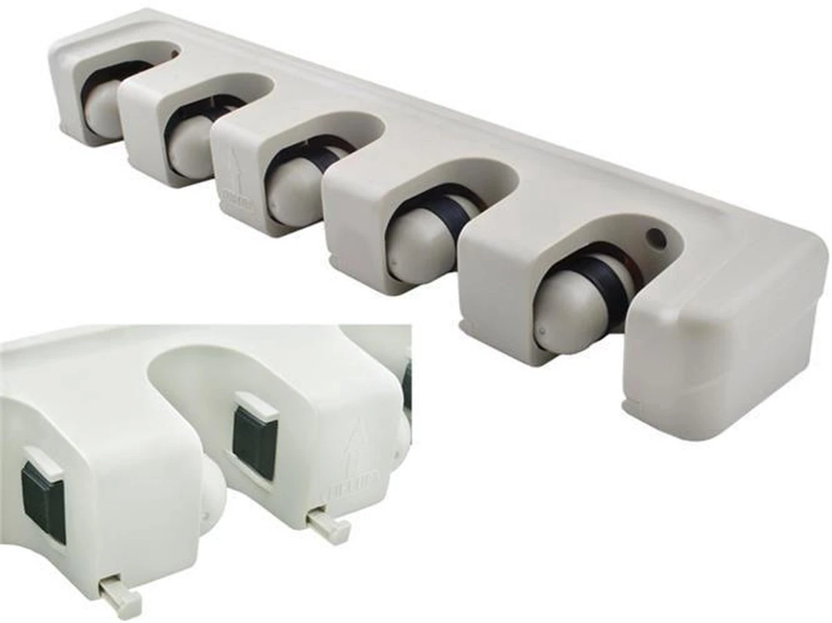 Merkloos Bezem & Tuingereedschap Ophangsysteem - Wandhouder Tuin Gereedschapshouder - Tuingereedschapshouder 4 Merkloos Bezem & Tuingereedschap Ophangsysteem - Wandhouder Tuin Gereedschapshouder - Tuingereedschapshouder - Afbeelding 2