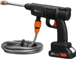 Merkloos Elektrische Accu-Hogedrukreiniger - 1.2mpa - Multifunctioneel Mondstuk - Draagbaar Oplaadbaar Snoerloos - Reinigingsspuitpistool - Met Rijke Accessoires - Voor Auto, Tuin, Terras, Raam - Zwart -Tuingereedschap Winkel 1200x935 4