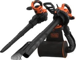 Black & Decker BLACK+DECKER BEBLV301 Bladblazer - Blaas En Zuigfunctie - Rugzak Als Opvangzak