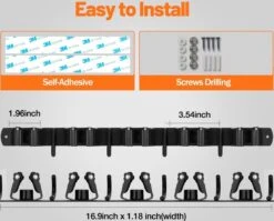 BOTC Bezemhouder - 5 Houders 6 Haken - Gereedschapshouder - Zeflklevend - Bezem Ophangsysteem - Ophanghaken - Tuingereedschap 17 BOTC Bezemhouder - 5 Houders 6 Haken - Gereedschapshouder - Zeflklevend - Bezem Ophangsysteem - Ophanghaken - Tuingereedschap -Tuingereedschap Winkel 1200x966 1