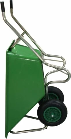 Kruiwagen Met Dubbel Luchtwiel Stal Eco Groen 160 Liter -Tuingereedschap Winkel 617x1200