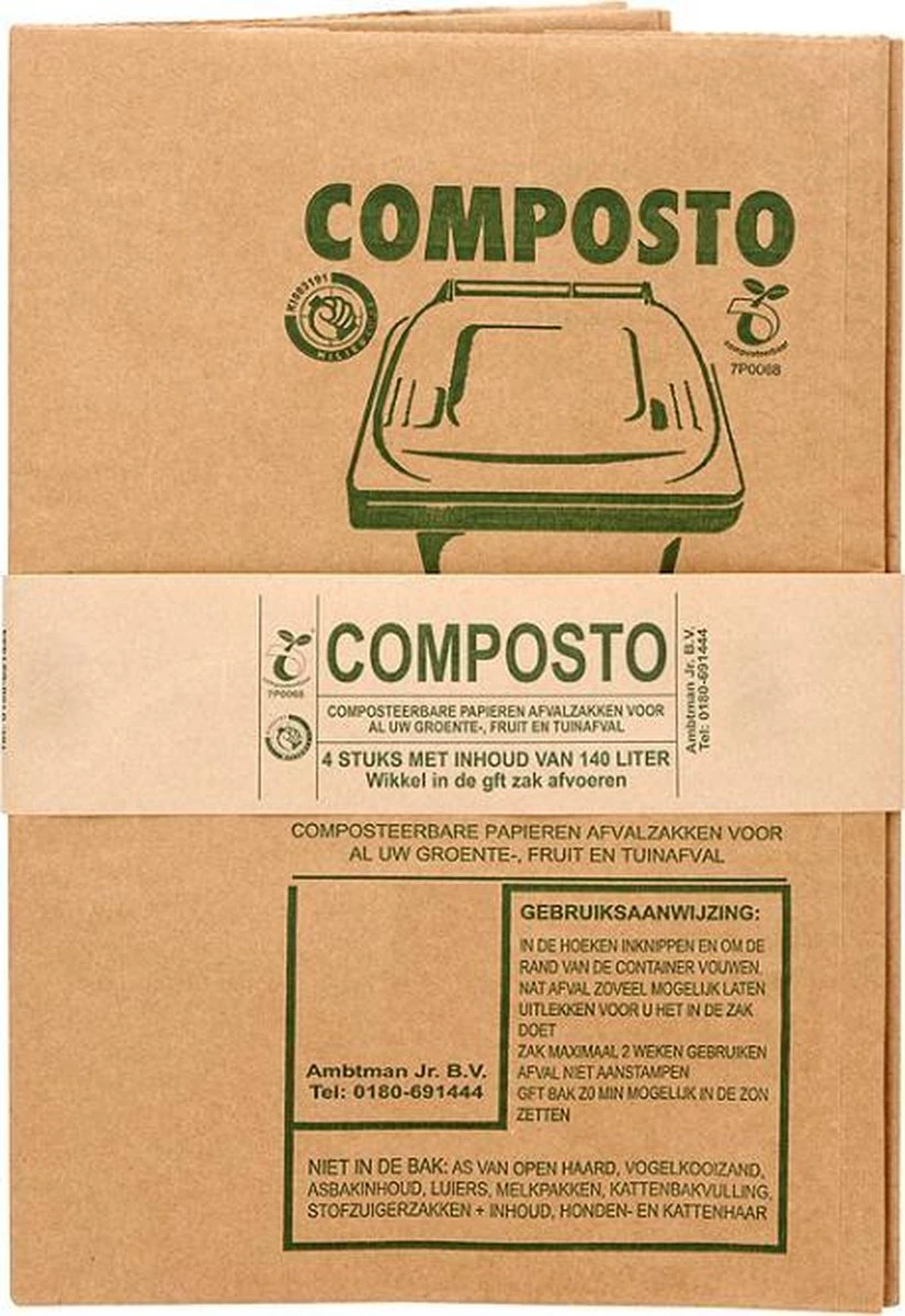 Composto GFT 140L Containerzak Set á 40 Stuks 3 Composto GFT 140L Containerzak Set á 40 Stuks